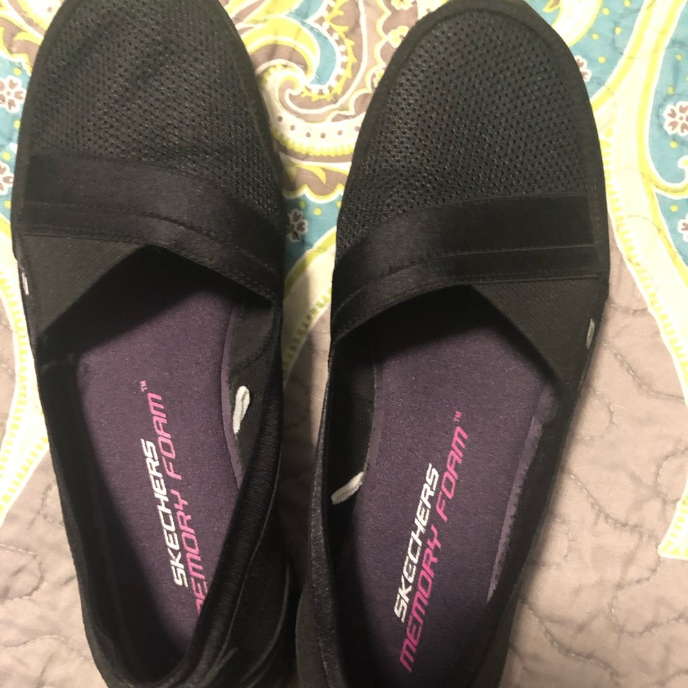 Skechers slip on memory foam shoes